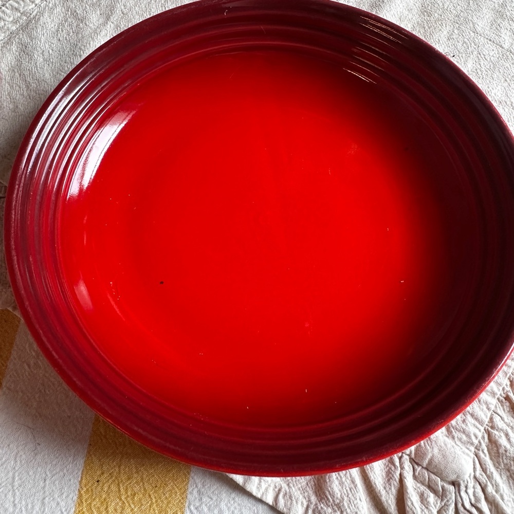 Le Creuset Red STONEWARE PASTA BOWL